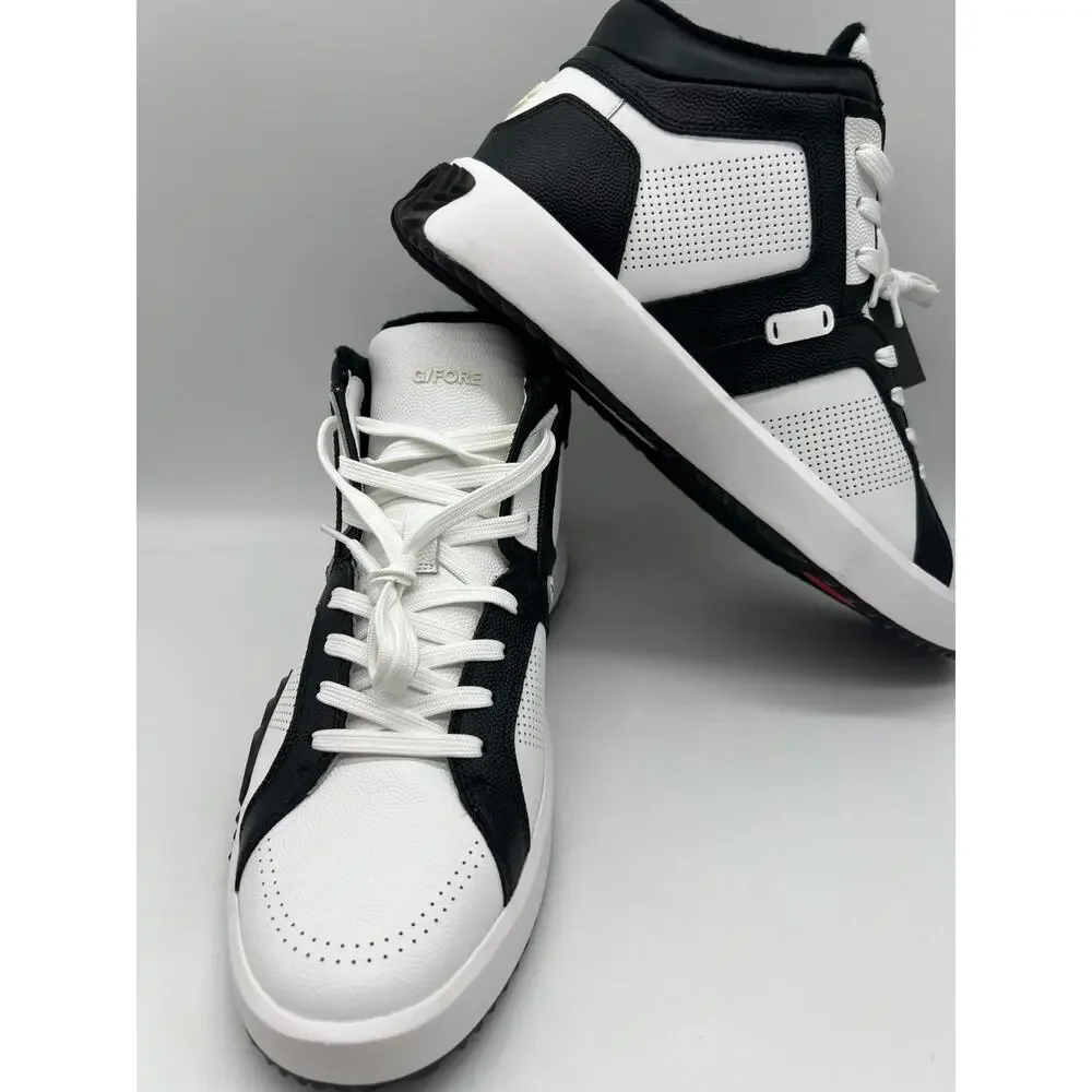 G/Fore G.112 Leather Mid-Top Street Shoe Black/White Men's Size 12 New